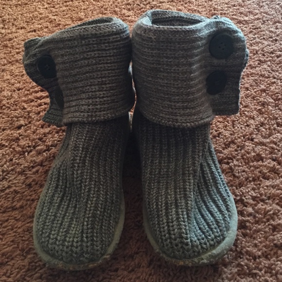Ugg gray knit boots