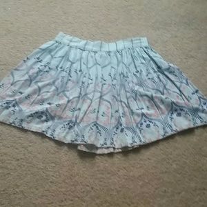 Pleated, flowy MINT SKIRT