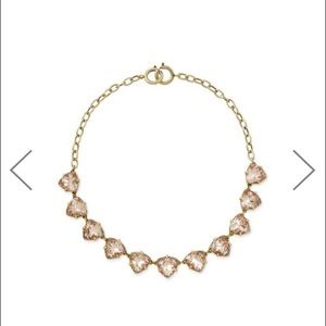 Stella & Dot, Somervell Necklace, peach and gold