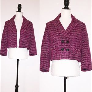 🎉😊Pink Tweed Style Blazer/Jacket