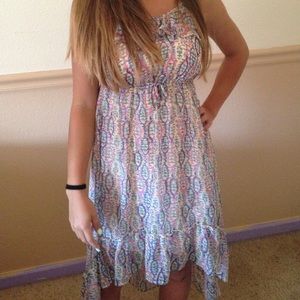 High Low Colorful Dress