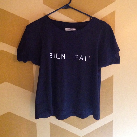 🌟 Madewell Bien Fait Forward Seam Cropped Tee