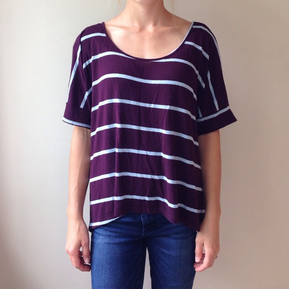 Flowy striped top