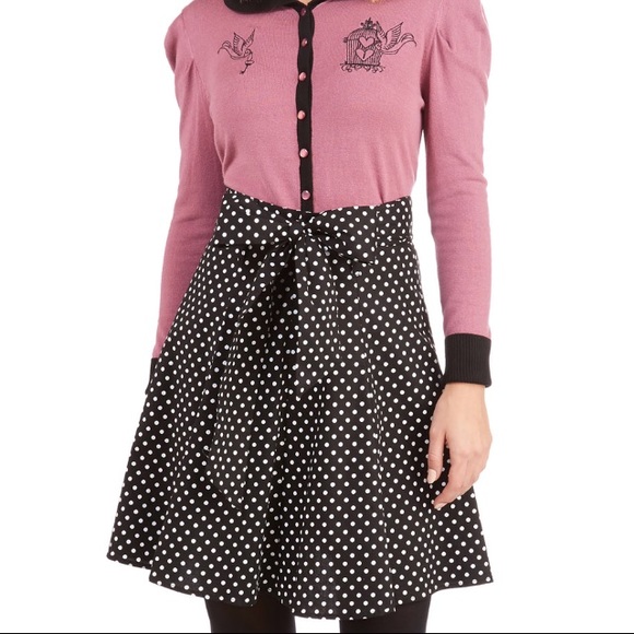 Modcloth musee Matisse skirt in polka dot.