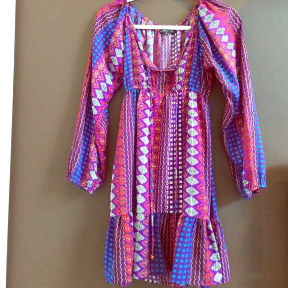 Multicolored bohemian style dress!