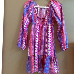 Multicolored bohemian style dress!