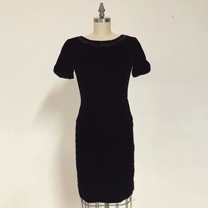 Petite size 2 black fitted satin dress. Gorgeous!!