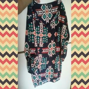 Loose fitting long dress top