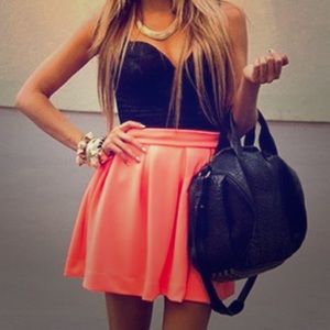 Tobi neon skater skirt