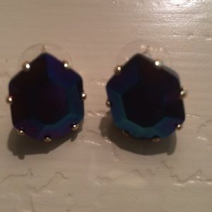 Metallic purple and blue Kendra Scott earrings