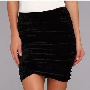 Free People velvet skirt