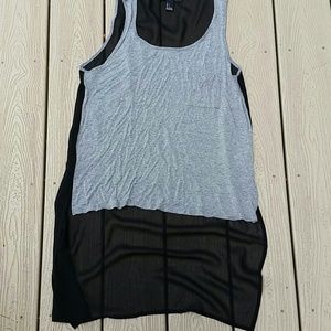 Long Sheer Back Shirt