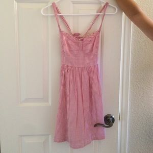 Abercrombie pinstripe razor back dress