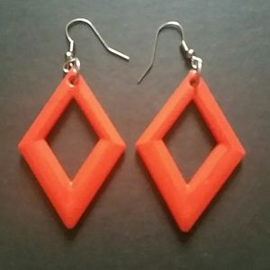 Orange earrings