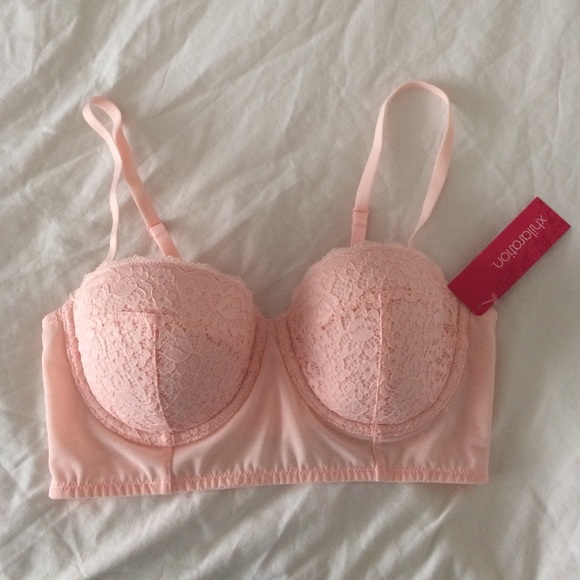 ❌TRADED❌Pink Lace Bustier