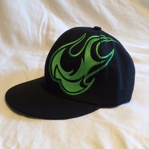 EXTREME GREEN Freedom Flat Bill Hat - New Customs