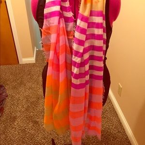 Awesome neon striped scarf