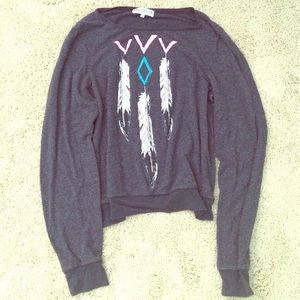 Wildfox Feather Pullover