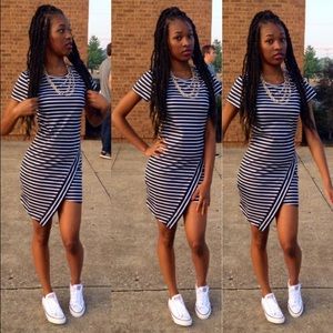 Kylie Jenner inspired striped dress