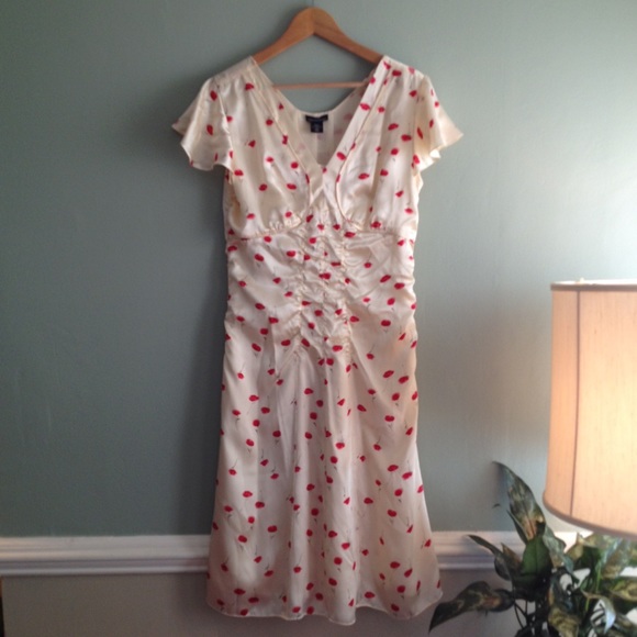 Silk Rockabilly 12 Poppy Print Fit & Flare Dress