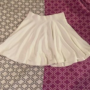 White skater skirt