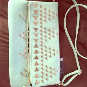 Trendy light blue purse