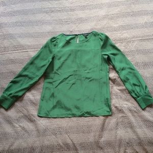 J crew factory green blouse