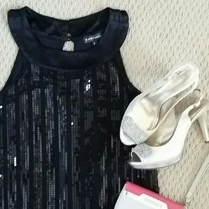 Black Sequin Dress