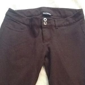 Brown Skinny Leg Pants