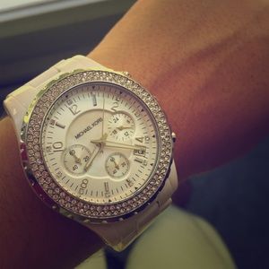 White MK watch