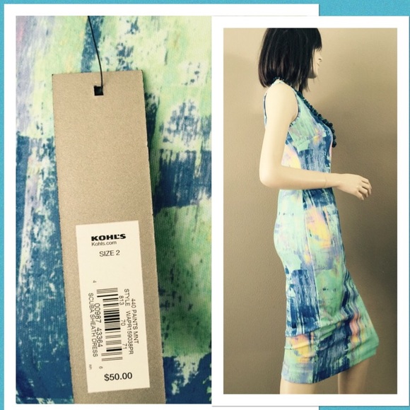 🐠Paints Mint Scuba Sheath Dress🐠 - Picture 4 of 4
