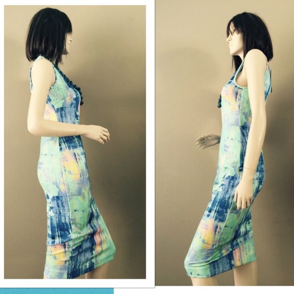 🐠Paints Mint Scuba Sheath Dress🐠 - Picture 3 of 4