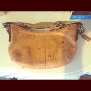 Authentic Leather Coach bag with dust bag.
