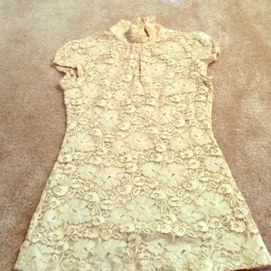 Express floral pattern short sleeve shirt