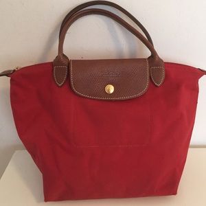 Longchamp red handbag