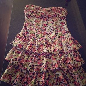 Short floral summer dress