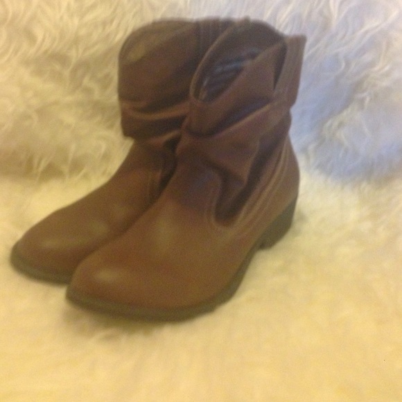 Chocolate brown ankle boots