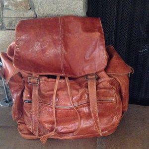 Handmade Swedish leather backpack - Gorgeous