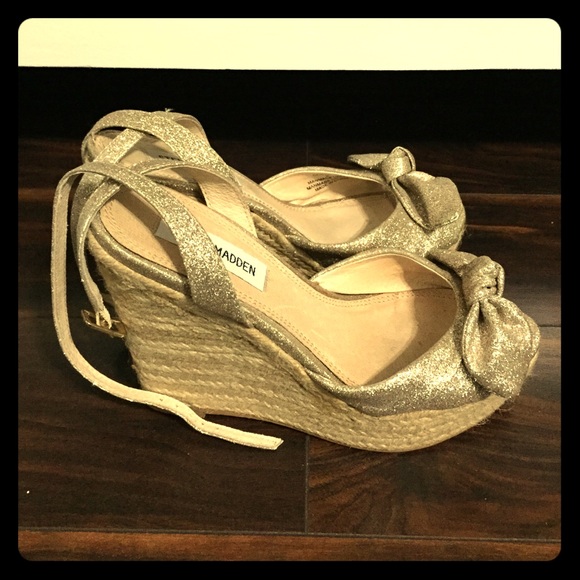 steve madden sparkly wedges