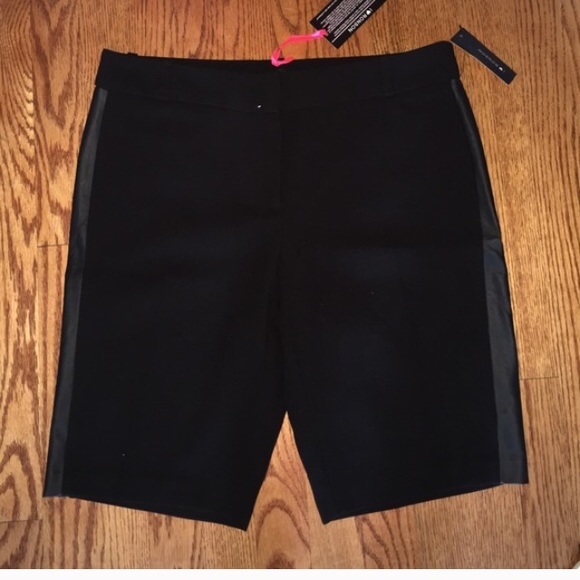 Charlotte Ronson Black Tuxedo Short/Trouser Pant - Picture 2 of 4