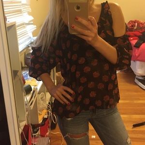 Flowy silky touch top