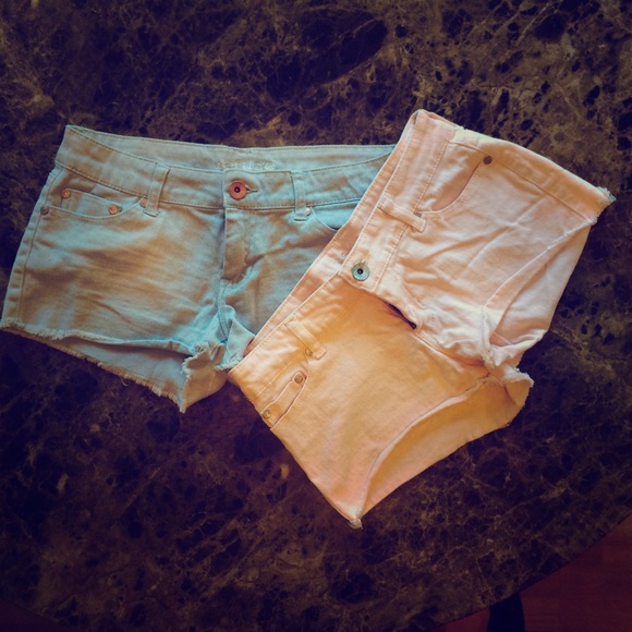 Grey and light pink shorts