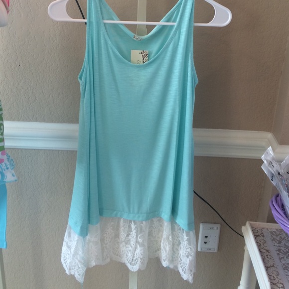 Teal tank top