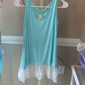 Teal tank top