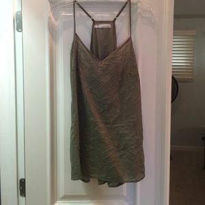 Army green summer top NWOT