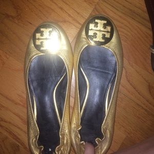 Gold Tory Burch Flats!
