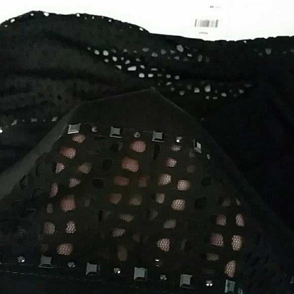 Grayse Black Laser Cut Detail Dress - Picture 3 of 8
