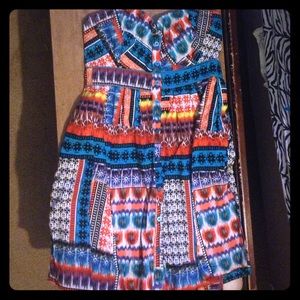 Aztec print dress