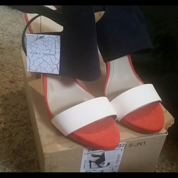 ZARA Color Block heels