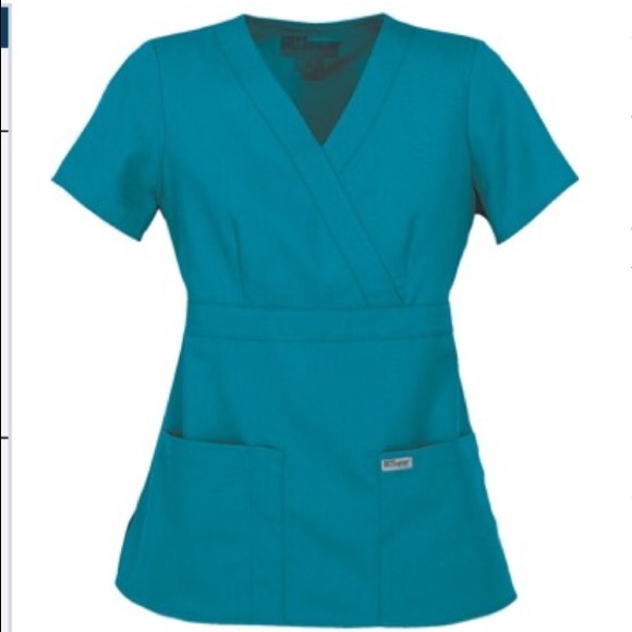 Grey anatomy scrub top XS in Teal